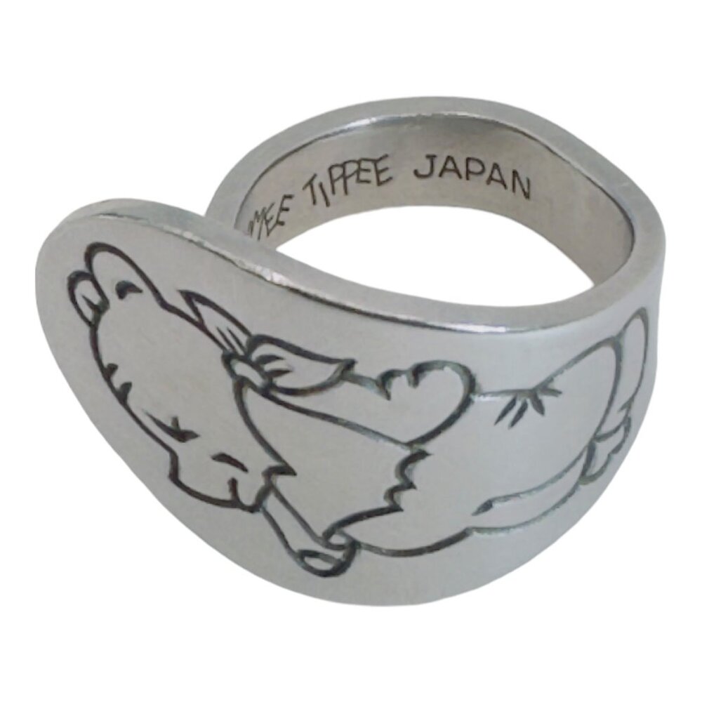 Winnie The Pooh Stainless Steel Spoon Ring Size 8 Tomee Tippee RARE FIND - Picture 11 of 17